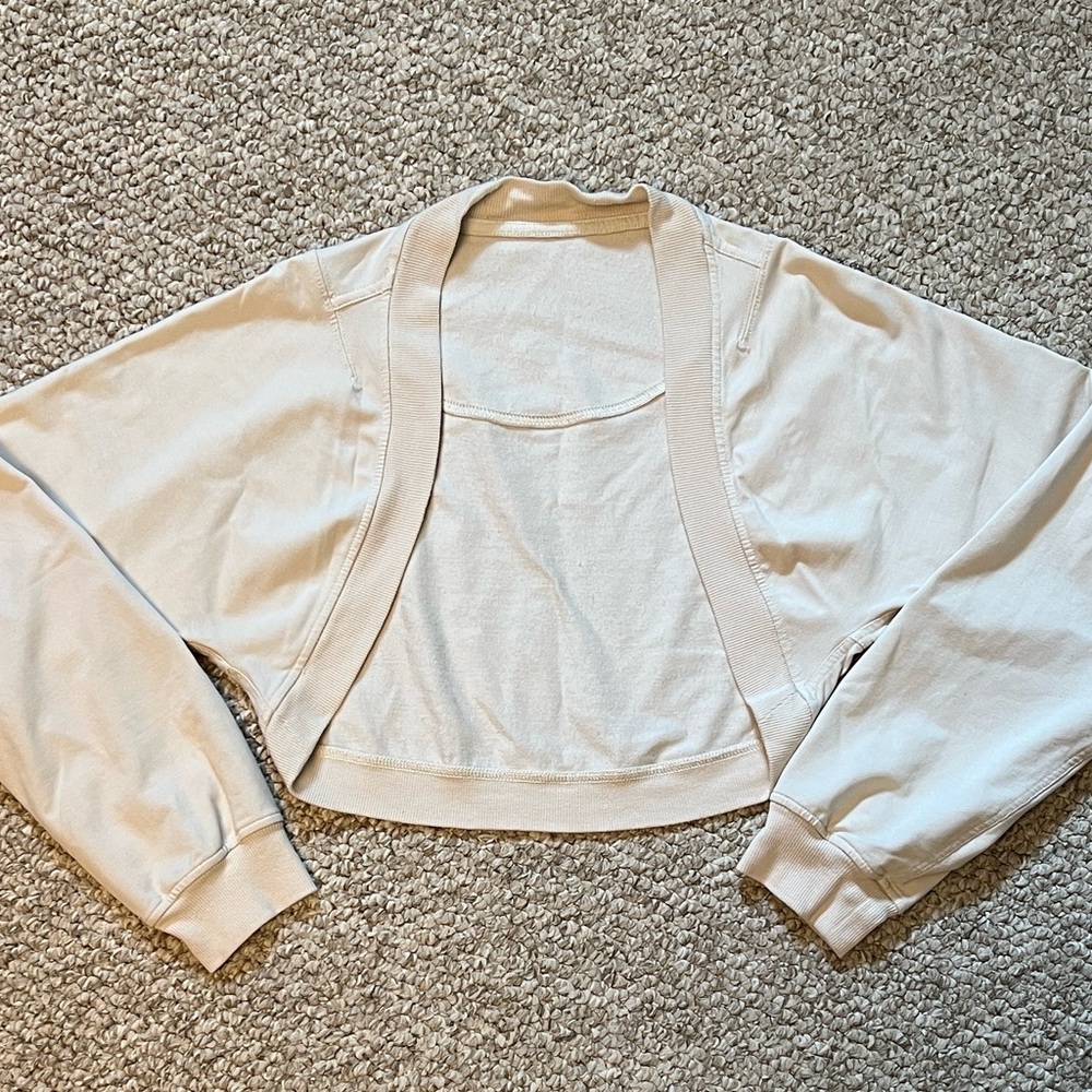 lululemon athletica Cream Crop Top